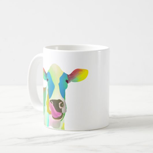 Mug Vache colorée unique (Devant gauche)