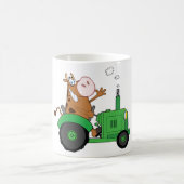 Mug Vache conduisant un tracteur (Centre)