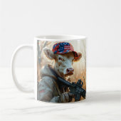 Mug Vache cool MAGA avec pistolet et Camouflage Cute A (Gauche)
