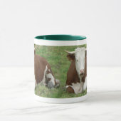 Mug Vache dans la boue d'herbe (Centre)