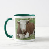 Mug Vache dans la boue d'herbe (Gauche)