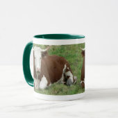 Mug Vache dans la boue d'herbe (Devant gauche)