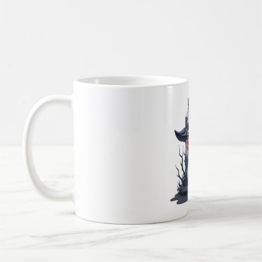 Mug Vache de carton de lait maudit (Gauche)