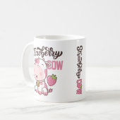 Mug Vache de fraise kawaii vache mignonne vache imprim (Devant gauche)