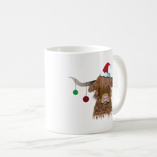 Mug Vache de Noël (Devant droit)