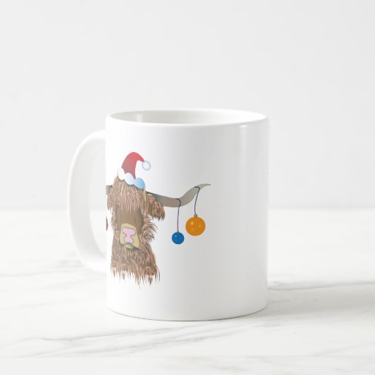 Mug Vache de Noël (Devant gauche)