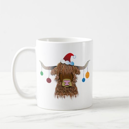 Mug Vache de Noël (Gauche)