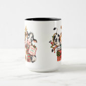 Mug Vache de Noël drôle (Centre)