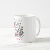 Mug Vache de Noël mignonne (Devant droit)