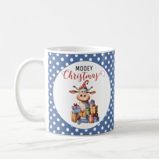 Mug Vache de Noël Pun (Gauche)