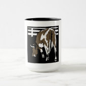 Mug Vache de sciage victorienne sur la boue (Centre)