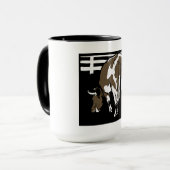 Mug Vache de sciage victorienne sur la boue (Devant gauche)