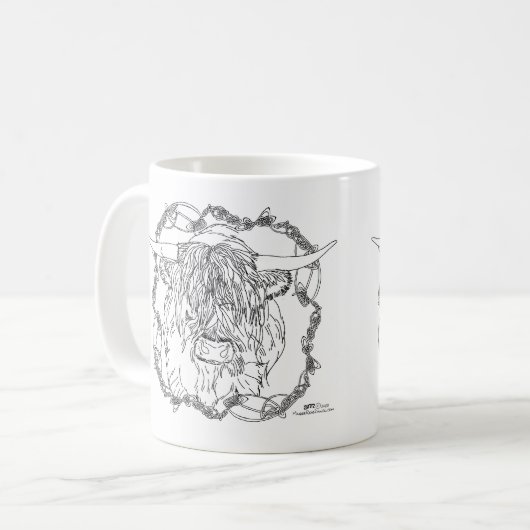 Mug Vache des Highlands (Devant gauche)
