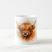 Mug Vache des Highlands - Animaux à l'aquarelle (Centre)
