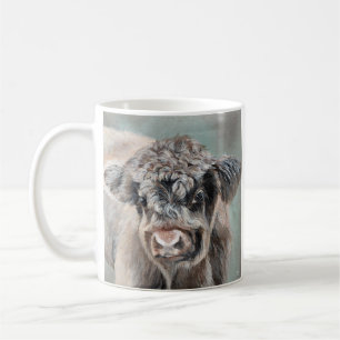 Mug Vache des Highlands Écossais sur fond vert