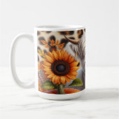 Mug Vache des Highlands entourée de citrouilles d'auto (Gauche)