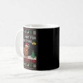 Mug Vache des Highlands Noël Sweat Ugly Style Festif (Devant gauche)