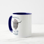 Mug Vache des montagnes, un petit peu écossais ! (Devant gauche)