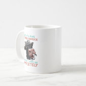 Mug Vache Drôle Non Seulement Mon Esprit Se Déplace (Devant gauche)