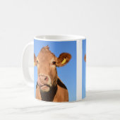 Mug Vache du Jersey léchant son nez (Devant gauche)