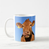 Mug Vache du Jersey léchant son nez (Gauche)