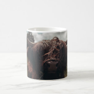 Mug Vache écossaise de la région montagneuse noire pât