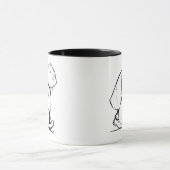 Mug Vache écossaise des Highlands fait du shopping (Centre)