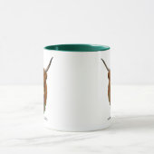 Mug Vache Écossaise des Highlands Thistle Celtique Vio (Centre)