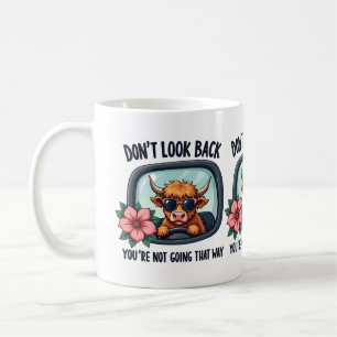 Mug Vache écossaise drôle Art motivant rétro western