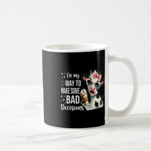 Mug Vache En Chemin Pour Prendre De Mauvaises Décision