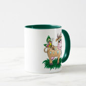 Mug Vache et papillon mignons (Devant droit)