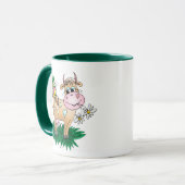 Mug Vache et papillon mignons (Devant gauche)