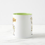 Mug Vache et poulet à courir graphique (Centre)