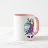 Mug Vache et poulet Super Vache Al Rescate! (Devant droit)
