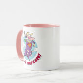 Mug Vache et poulet Super Vache Al Rescate! (Devant gauche)