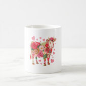 Mug Vache florale, Vache mignonne Design (Centre)