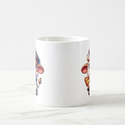 Mug Vache française avec Baguette (Centre)