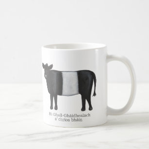 Mug Vache galloway ceinturée en gaélique écossais