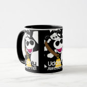 Mug Vache géniale âgée (Devant gauche)