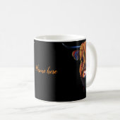 Mug Vache Highland avec nom modifiable (Devant droit)