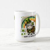 Mug Vache Highland chanceuse - Saint-Patrick (Devant droit)