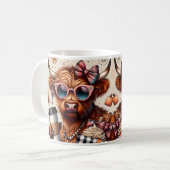 Mug Vache Highland de mode (Devant gauche)