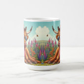 Mug Vache Highland portant des lunettes de soleil et C (Centre)