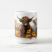 Mug Vache Highland, tournesols (Centre)