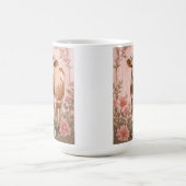 Mug Vache Jersey Adorable Fleur Rose (Centre)