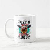 Mug Vache Juste un peu Moody Drôle Vache Lover Hommes  (Gauche)