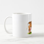 Mug Vache laitière au dessin mignonne avec fleur et he (Gauche)