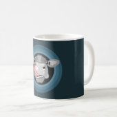 Mug Vache lécher le nez (Devant droit)