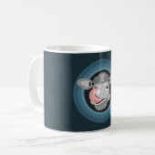 Mug Vache lécher le nez (Devant gauche)
