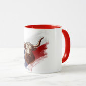 Mug Vache longhorne du Texas (Devant droit)